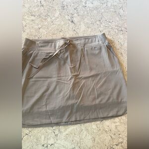 RBX Taupe Skirt with Adjustable Waist